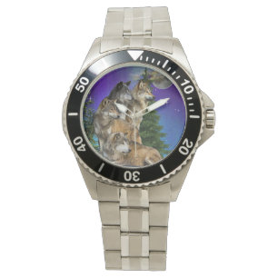 Reloj De Pulsera Wolf y Moon