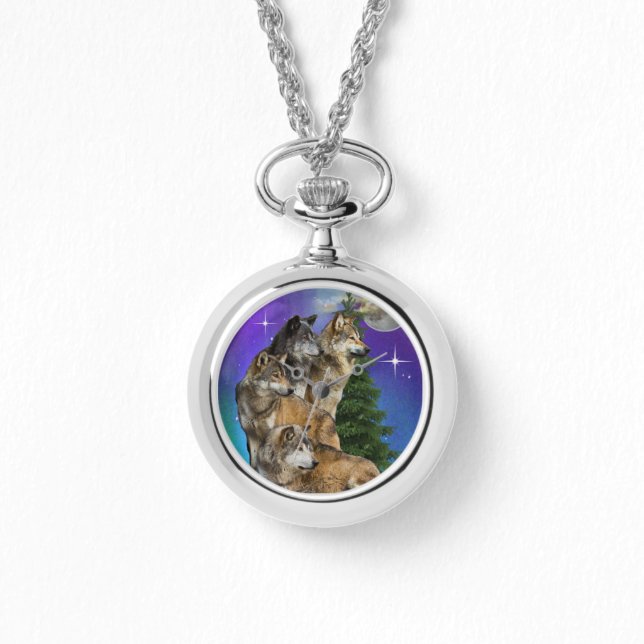 Reloj De Pulsera Wolf y Moon (Anverso)