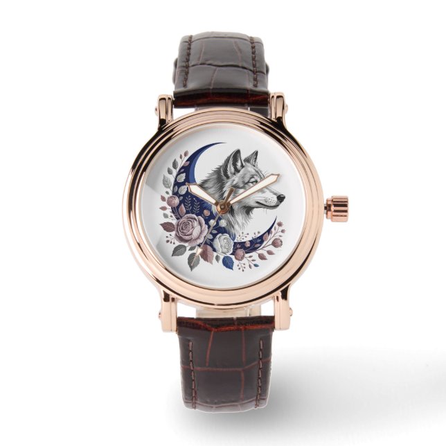 Reloj De Pulsera Wolf y Moon Watch (Anverso)