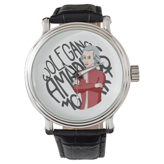Reloj De Pulsera Wolfgang Amadeus Mozart (Anverso)