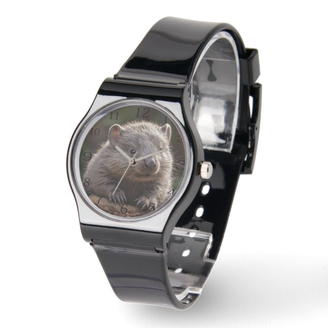 Reloj De Pulsera Wombat, un bebé australiano adorable, (Ángulo)