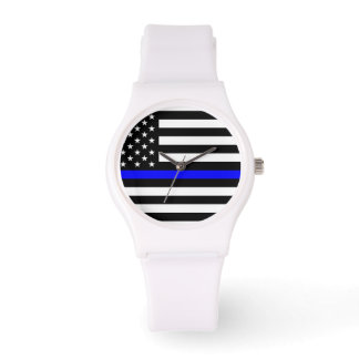 Reloj De Pulsera Women Thin Blue Line muñeca Watch - Back the Blue
