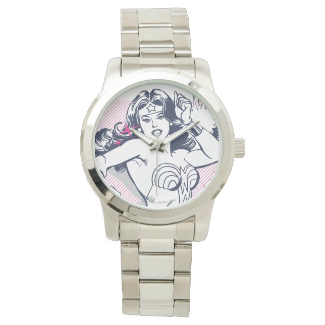 Reloj De Pulsera Wonder Woman Strength & Power (Anverso)