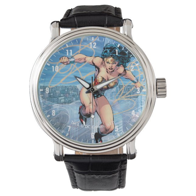 Reloj De Pulsera Wonder Woman Trinity Comic Cover #16 (Anverso)