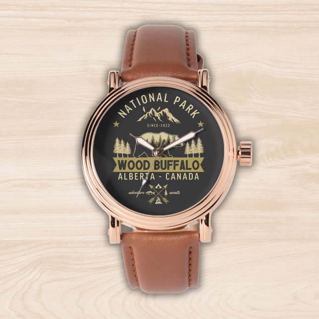 Reloj De Pulsera Wood Buffalo National Park Canada (Subido por el creador)
