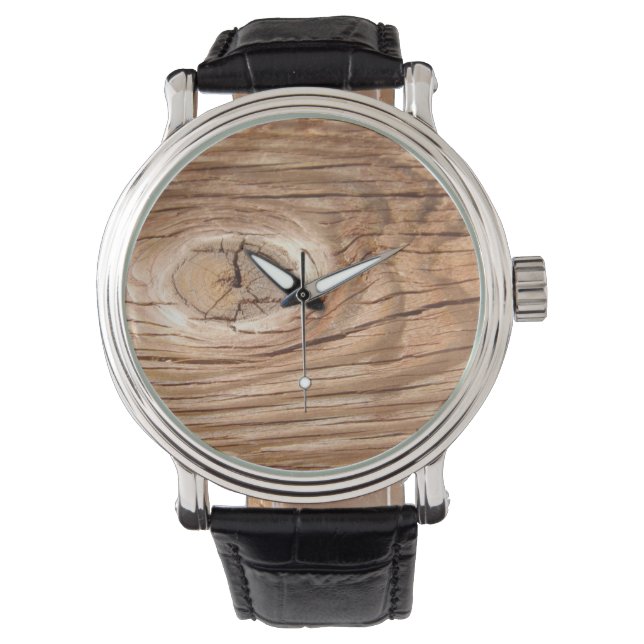 Reloj De Pulsera Wood Grain Knothole Watch (Anverso)