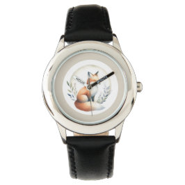 Reloj De Pulsera Woodland Whisper- Fox Illustration 