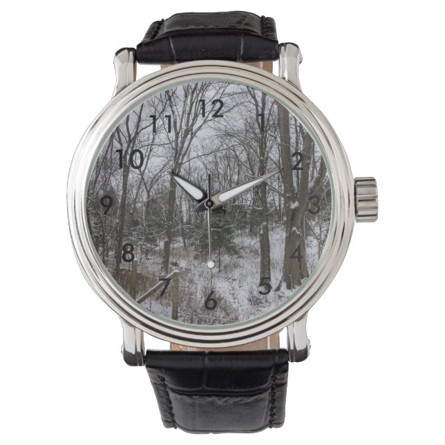 Reloj De Pulsera Woody Snow Day (Anverso)