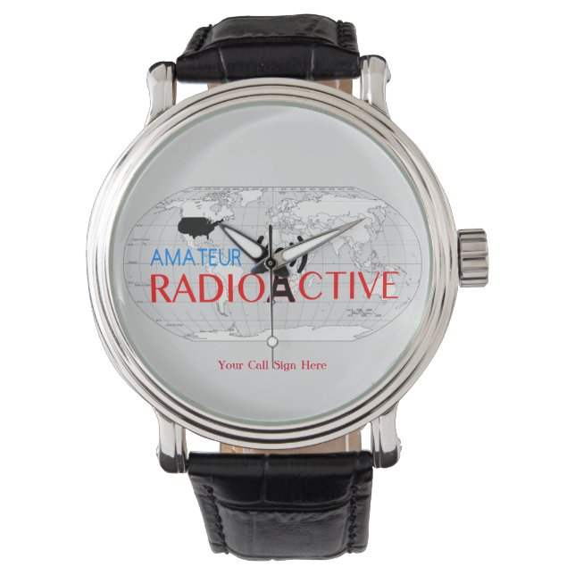 Reloj De Pulsera World Amateur Radio Active (Anverso)
