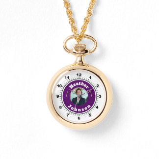 Reloj De Pulsera WOW! ✨ Gold Necklace Watch Custom Gift