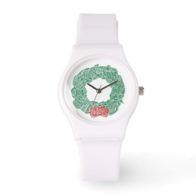 Reloj De Pulsera Wreath navidades (Anverso)
