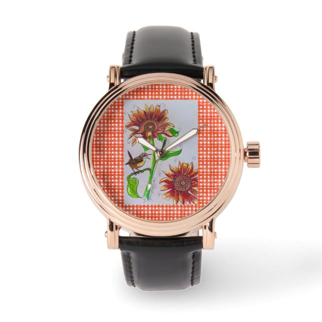 Reloj De Pulsera Wren Watch de girasol (Anverso)