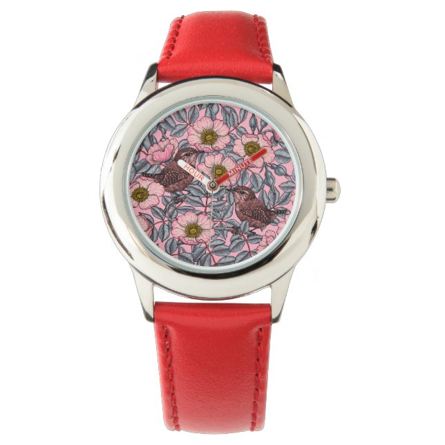 Reloj De Pulsera Wrens en los rosas (Anverso)