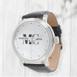 Reloj De Pulsera Wristwatch with Initial for Business, Personal Gif