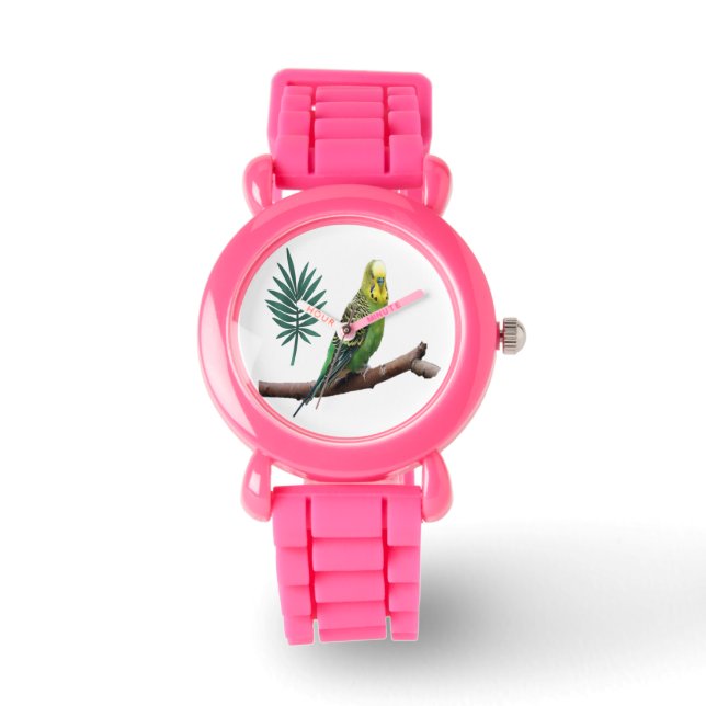 Reloj De Pulsera Wunderbares Wellensittich Design (Anverso)