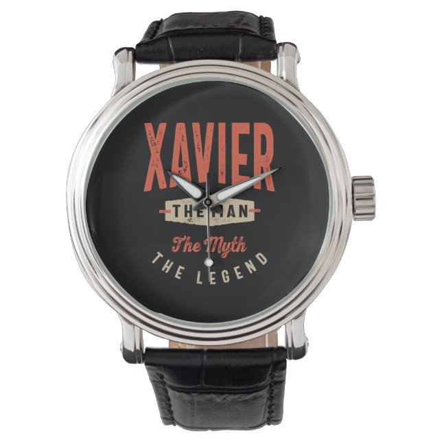 Reloj De Pulsera Xavier Name Funny Personalizado Cumpleaños Xavier (Anverso)
