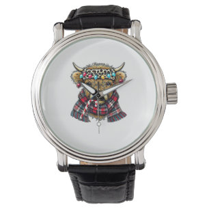 Reloj De Pulsera xmas asombrosas vacas de montaña luz _1