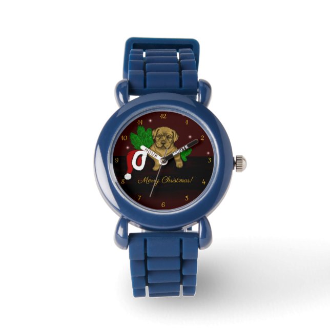 Reloj De Pulsera XMas Puppy (Anverso)