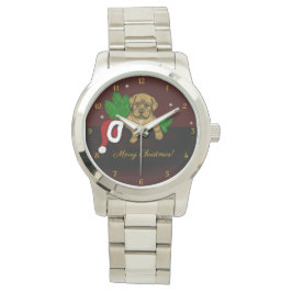 Reloj De Pulsera XMas Puppy
