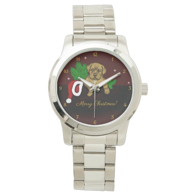 Reloj De Pulsera XMas Puppy (Anverso)