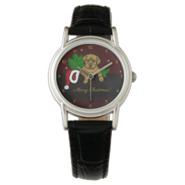 Reloj De Pulsera XMas Puppy