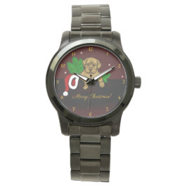 Reloj De Pulsera XMas Puppy
