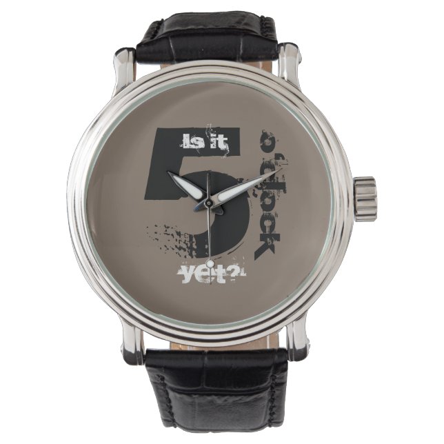 Reloj De Pulsera ¿Ya son las 5? (Anverso)