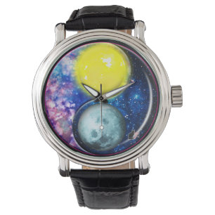 Reloj De Pulsera Yang-Yin/Sun-Luna