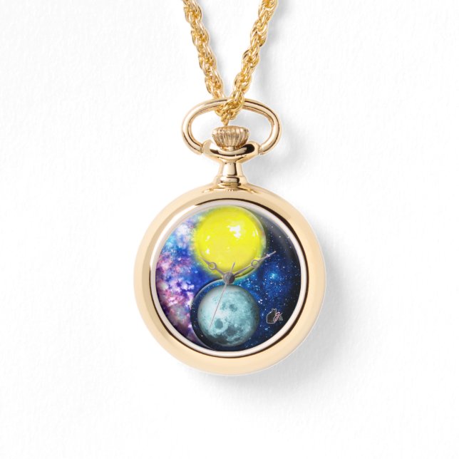 Reloj De Pulsera Yang-Yin/Sun-Moon (Anverso)