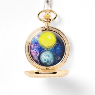 Reloj De Pulsera Yang-Yin/Sun-Moon