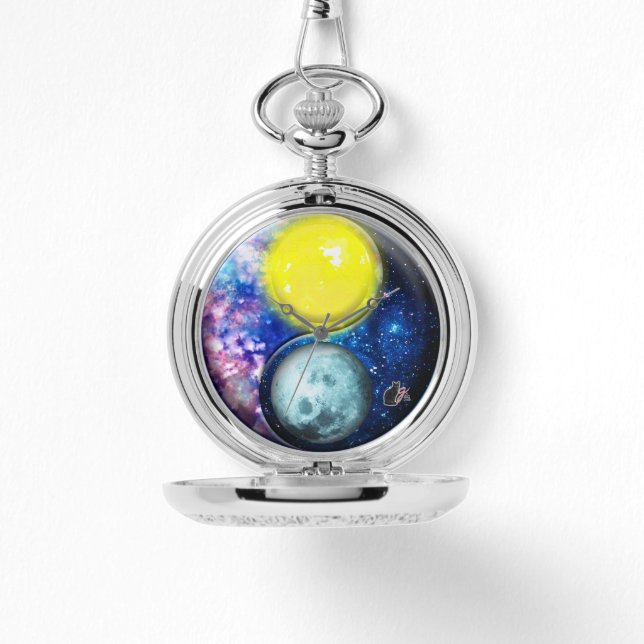 Reloj De Pulsera Yang-Yin/Sun-Moon (Anverso)