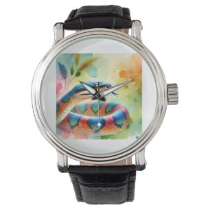 Reloj De Pulsera Yarara Snake 140724AREF111 - Watercolor