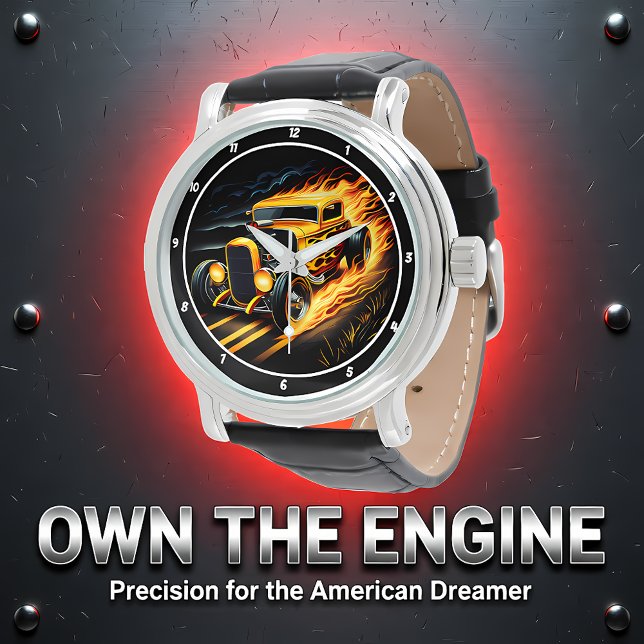 Reloj De Pulsera Yellow Hot Rod, Fiery Grass (Subido por el creador)