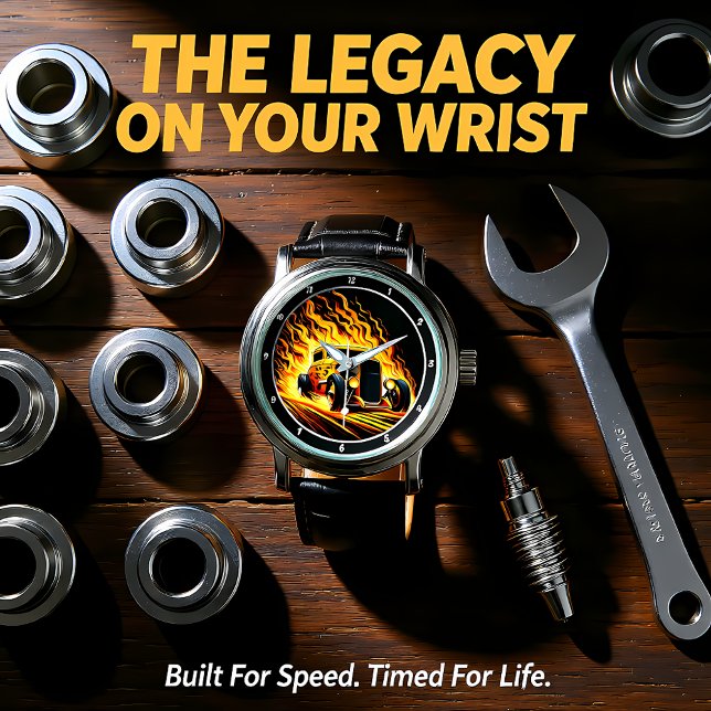 Reloj De Pulsera Yellow Hot Rod, Fiery Road (Subido por el creador)