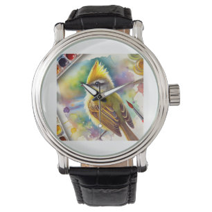 Reloj De Pulsera Yellowcrested Tyrannulet Bird 210724AREF113 - Wate