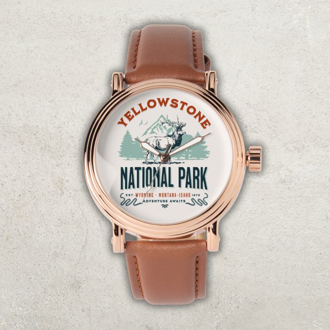 Reloj De Pulsera Yellowstone National Park Cute Landscape (Subido por el creador)
