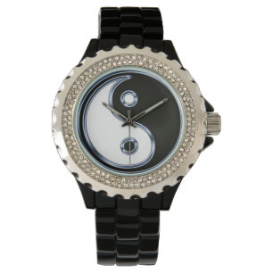 Reloj De Pulsera Yin y Yang Medallion