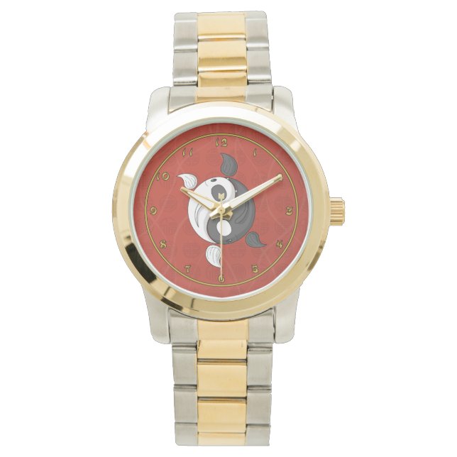 Reloj De Pulsera Yin y Yang the Koi Watch (Anverso)