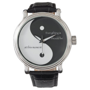 Reloj De Pulsera Yin y Yang "todo es mientras que debe ser… "