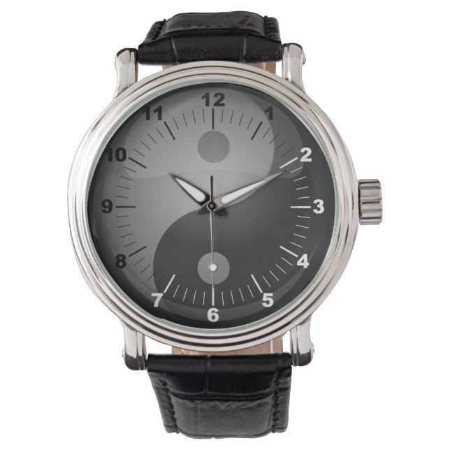 Reloj De Pulsera Yin Yang (Anverso)
