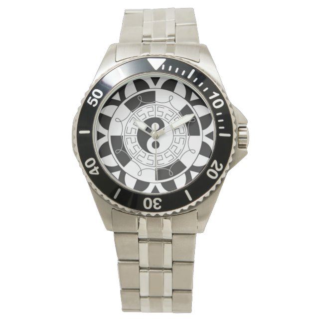 Reloj De Pulsera Yin Yang Classic Stainless Steless Watch (Anverso)