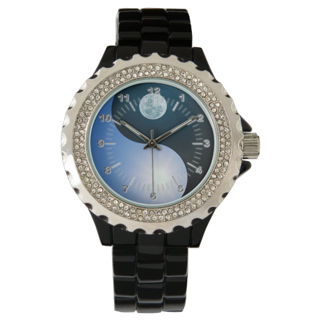 Reloj De Pulsera Yin yang día-noche (Anverso)