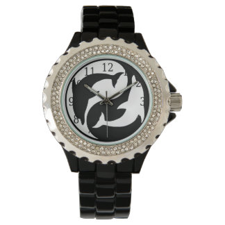 Reloj De Pulsera Yin Yang Dolphins Watch