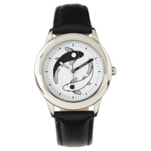 Reloj De Pulsera Yin Yang Koi Fish