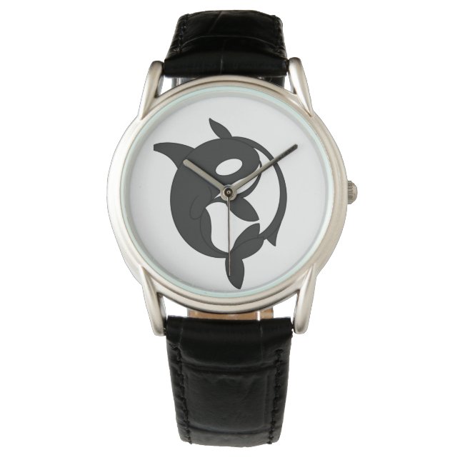 Reloj De Pulsera Yin-Yang Orcas eWatch (Anverso)
