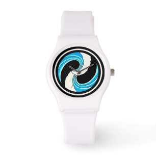 Reloj De Pulsera Yin Yang Waves