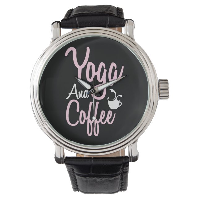 Reloj De Pulsera Yoga Lover | Yoga And Coffee (Anverso)