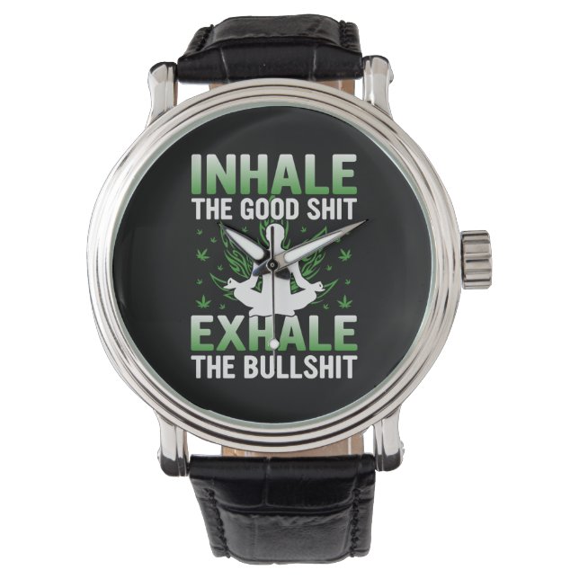Reloj De Pulsera Yoga Lover | Yoga Inhale The Good (Anverso)