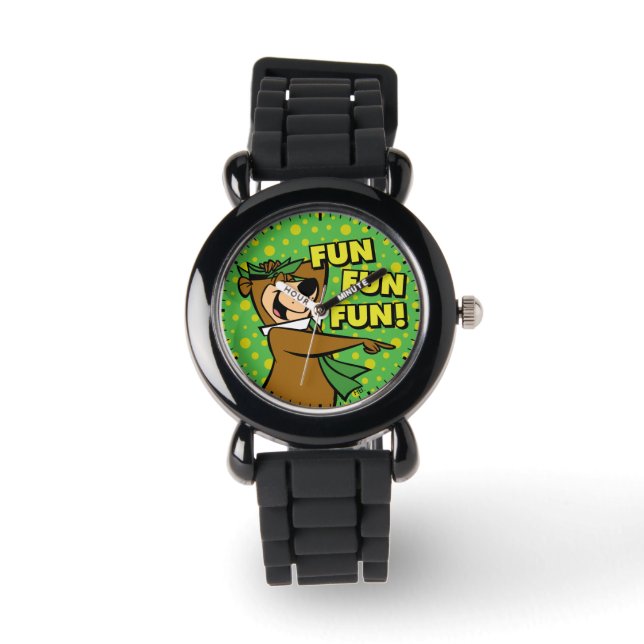 Reloj De Pulsera Yogi Bear Fun Fun Fun (Anverso)