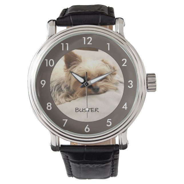 Reloj De Pulsera Yorkie Dog Personalized Watch (Anverso)